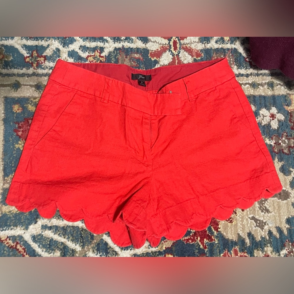 Red J Crew Shorts